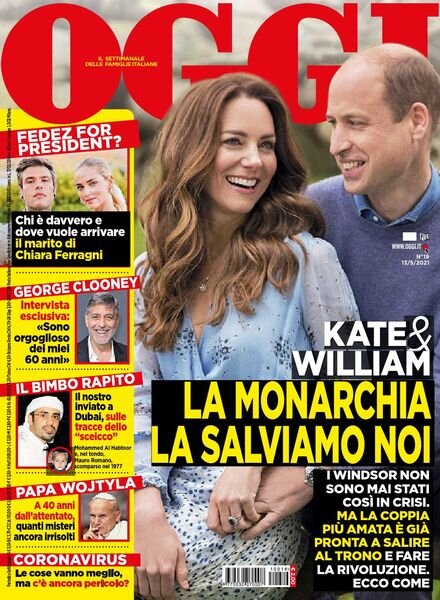 Oggi – 13 maggio 2021 Cover
