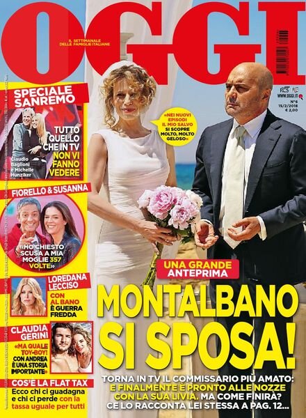Oggi – 15 febbraio 2018 Cover