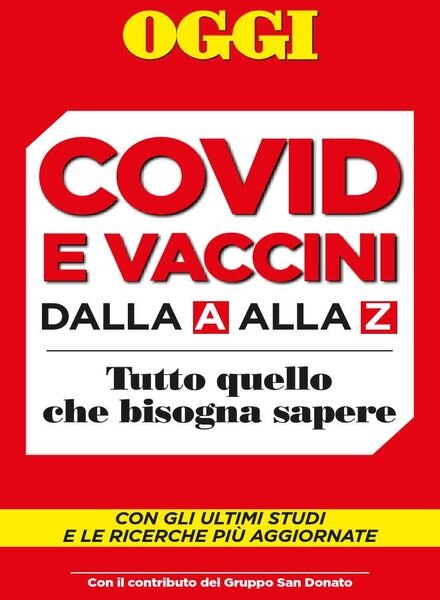 Oggi – 15 ottobre 2021 Cover