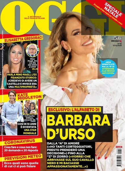 Oggi – 17 dicembre 2020 Cover