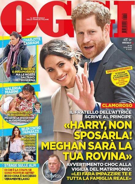 Oggi – 17 maggio 2018 Cover