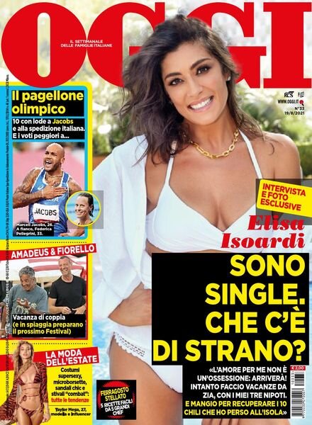 Oggi – 19 agosto 2021 Cover