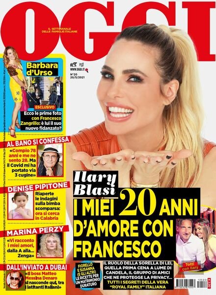 Oggi – 20 maggio 2021 Cover