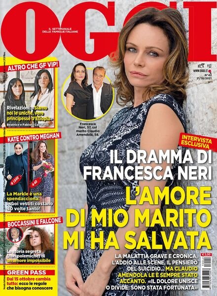 Oggi – 21 ottobre 2021 Cover