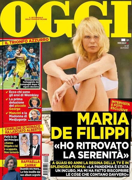 Oggi – 22 luglio 2021 Cover