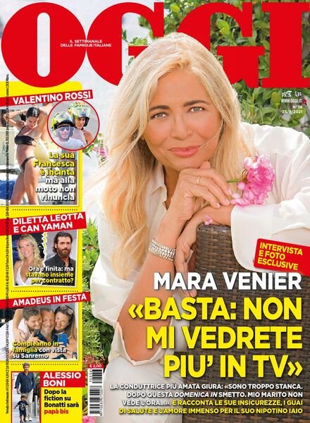 Oggi – 23 settembre 2021 Cover
