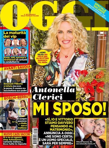 Oggi – 24 giugno 2021 Cover