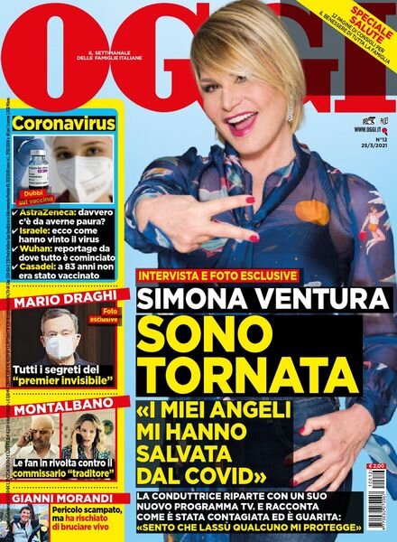 Oggi – 25 marzo 2021 Cover