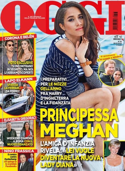 Oggi – 26 aprile 2018 Cover