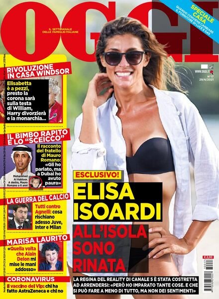 Oggi – 29 aprile 2021 Cover