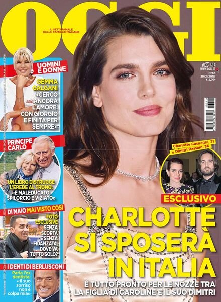 Oggi – 29 marzo 2018 Cover