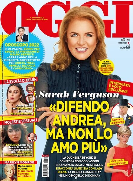 Oggi – 30 dicembre 2021 Cover