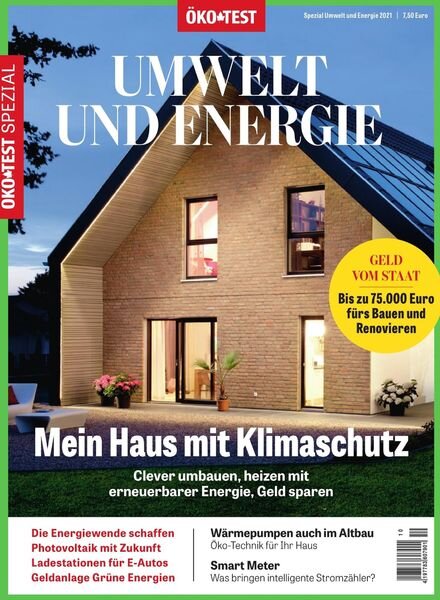 Okotest Spezial – Umwelt und Energie 2021 Cover
