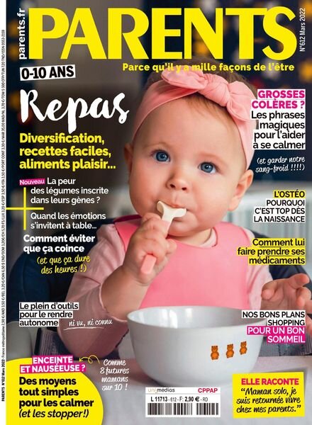 Parents France – Mars 2022 Cover