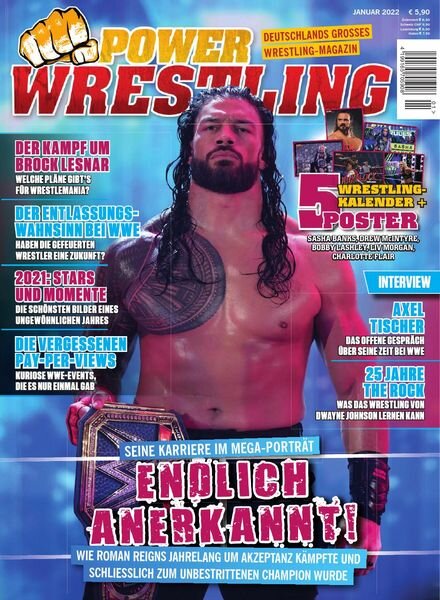 Power-Wrestling – Januar 2022 Cover
