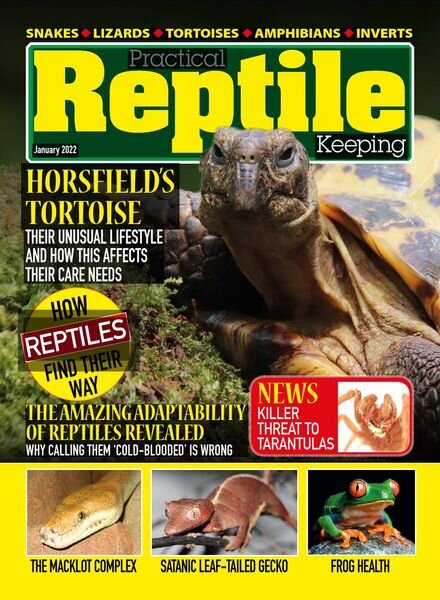 Practical Reptile Keeping – January 2022 Cover