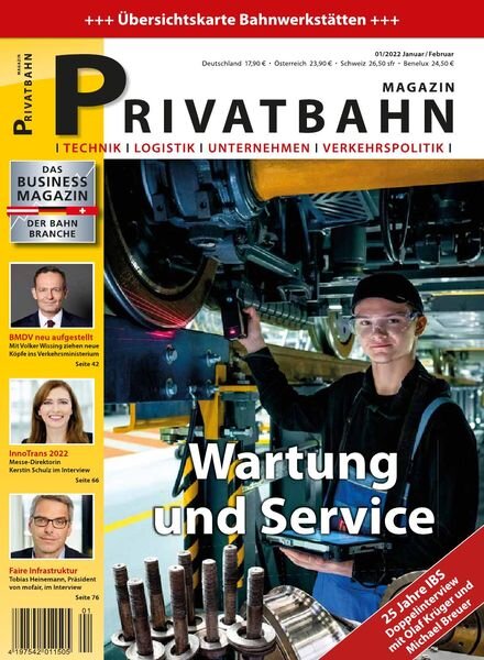 Privatbahn Magazin – Januar-Februar 2022 Cover
