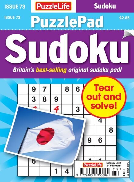 PuzzleLife PuzzlePad Sudoku – 27 January 2022 Cover