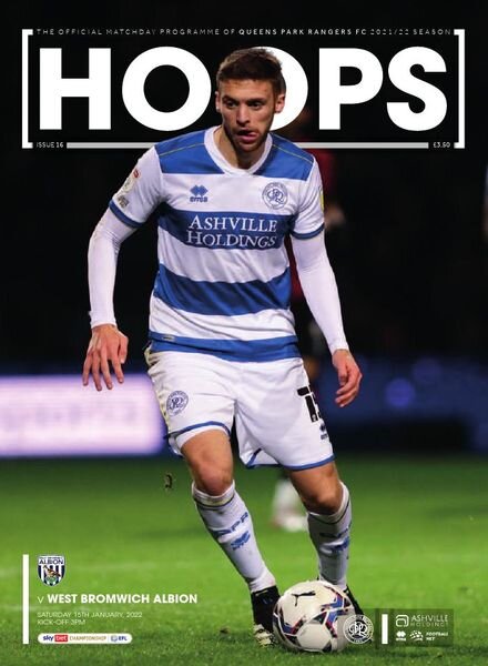QPR Official Programmes – QPR v WBA – 15 January 2022 Cover