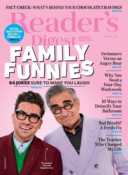 Reader’s Digest Canada – March 2022 Cover