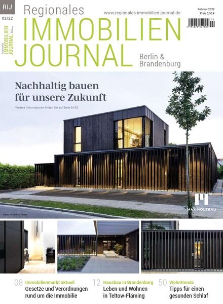 Regionales Immobilien Journal Berlin & Brandenburg – Februar 2022 Cover