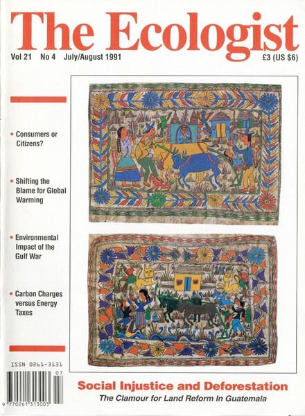 Resurgence & Ecologist – Ecologist, Vol 21 N 4 – July-August 1991 Cover