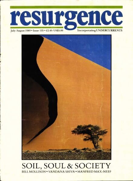 Resurgence & Ecologist – Resurgence, 135 – July-August 1989 Cover