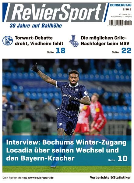 RevierSport – 10 Februar 2022 Cover