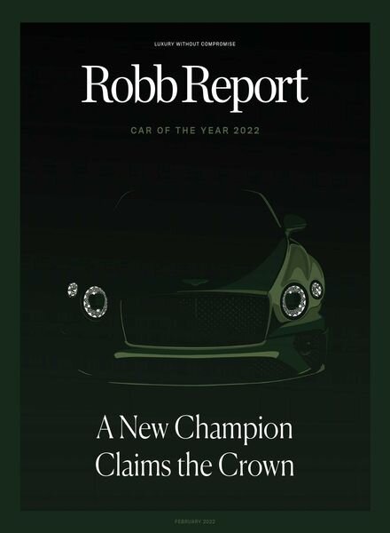 Robb Report USA – February 2022 Cover