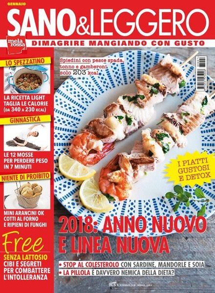 Sano & Leggero – gennaio 2018 Cover