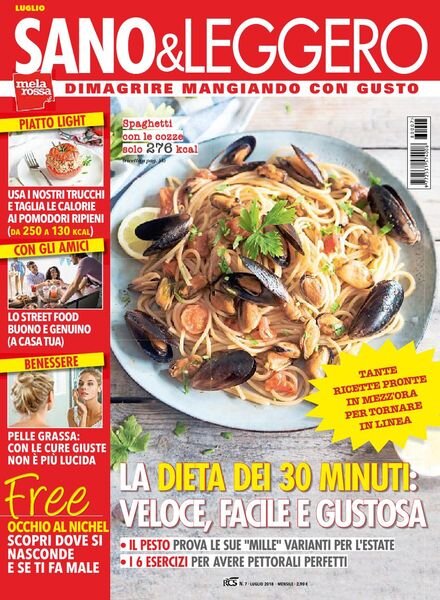 Sano & Leggero – luglio 2018 Cover