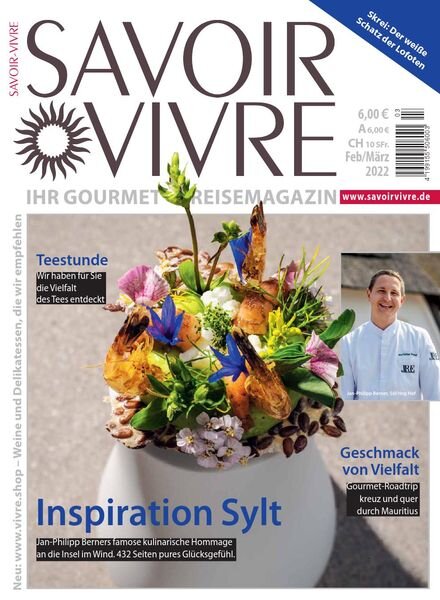 Savoir-Vivre – Februar-Marz 2022 Cover