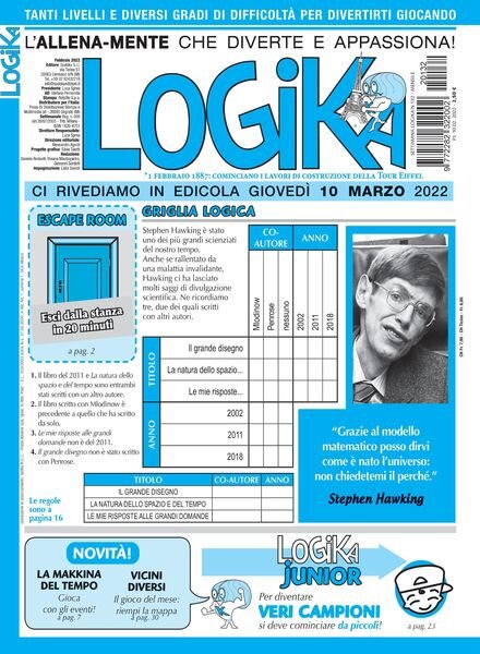 Settimana Logika – 10 febbraio 2022 Cover
