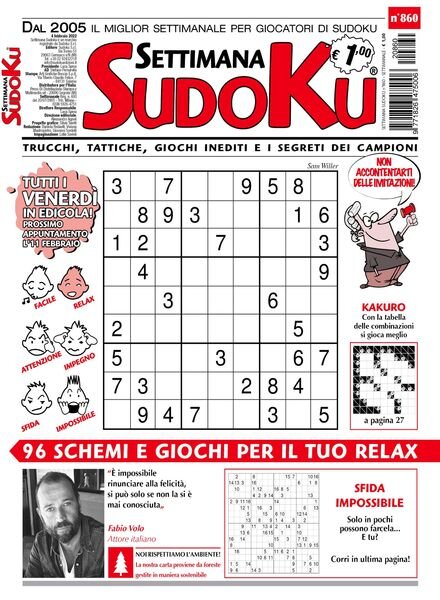 Settimana Sudoku – 02 febbraio 2022 Cover