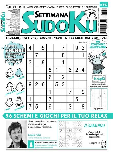Settimana Sudoku – 16 febbraio 2022 Cover