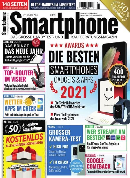 Smartphone Magazin – Januar-Februar 2022 Cover