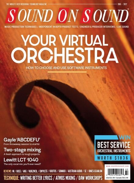 Sound On Sound USA – March 2022 Cover