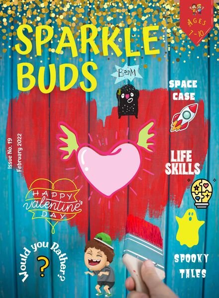 Sparkle Buds Kids Magazine (Ages 7-10) – February 2022 Cover