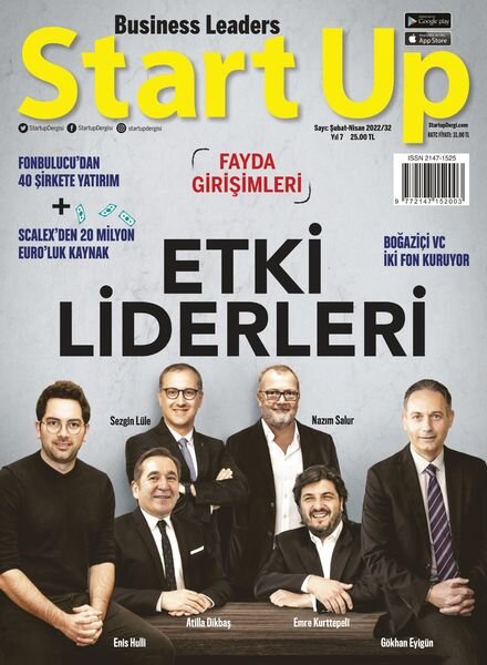 Startup Turkiye – Subat 2022 Cover