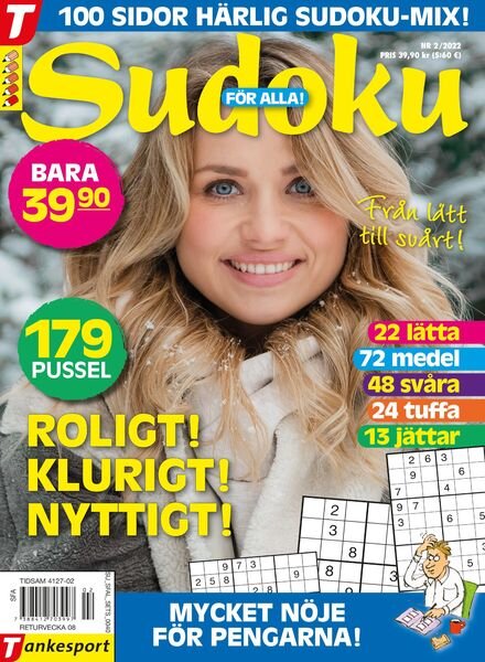Sudoku for alla – 27 januari 2022 Cover