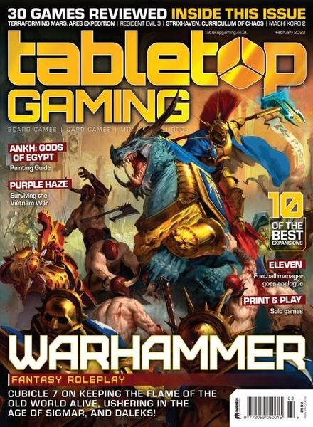 Tabletop Gaming – February 2022 Cover