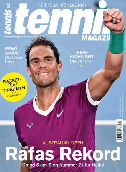 tennis Magazin – Marz 2022 Cover