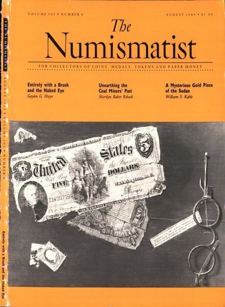 The Numismatist – August 1989 Cover
