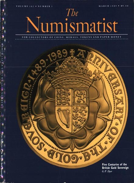 The Numismatist – March 1989 Cover