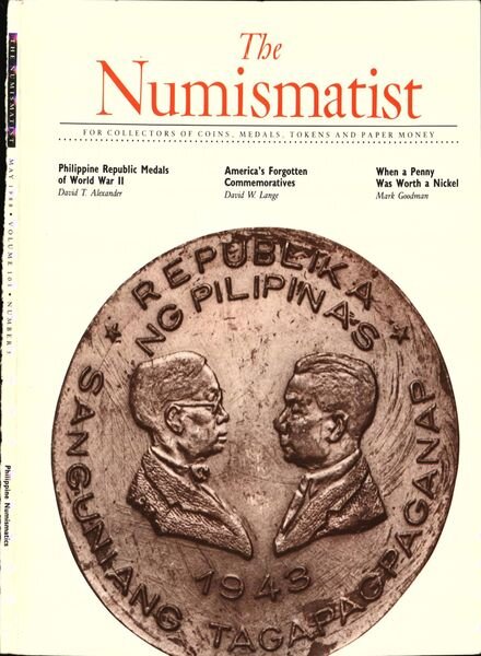 The Numismatist – May 1988 Cover