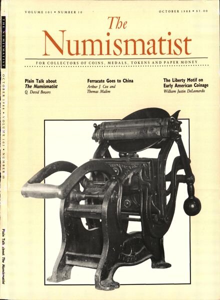 The Numismatist – October 1988 Cover
