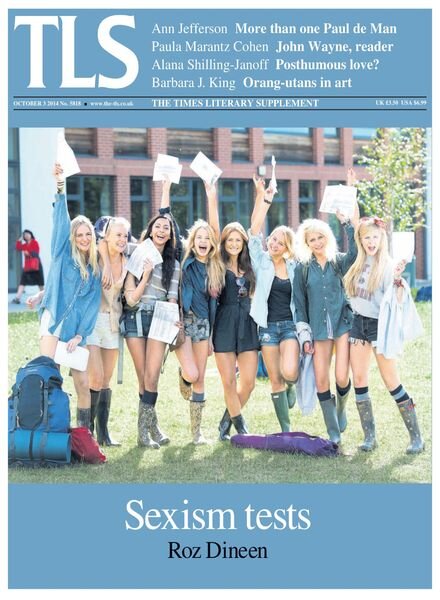 The Times Literary Supplement – 3 October 2014 Cover
