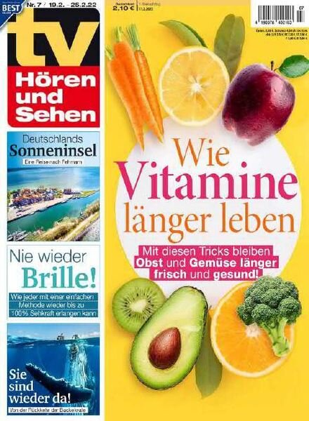 TV Horen und Sehen – 11 Februar 2022 Cover