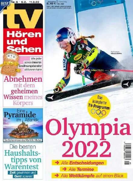 TV Horen und Sehen – 28 Januar 2022 Cover