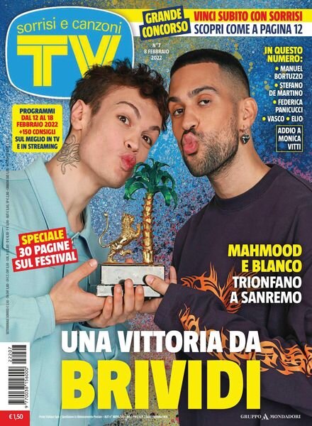 TV Sorrisi e Canzoni – 08 febbraio 2022 Cover